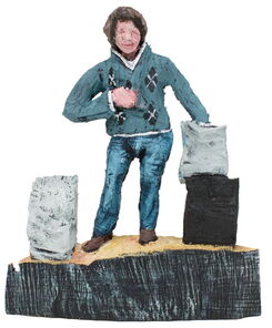 Siegbert, oak, h 42cm