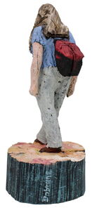 Benedetta, oak, h 48cm