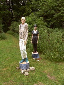 Carlos und Cordula, zwei Skulpturen