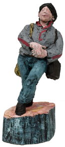 Adriaan, wood, h 55cm