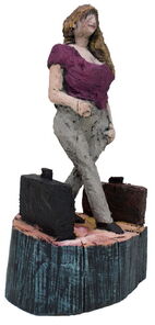 Beatrix, wood, h 52cm