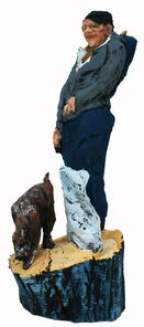 Stanlay, oak, h 38cm