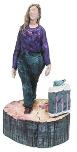 Anneke, wood, h 52cm